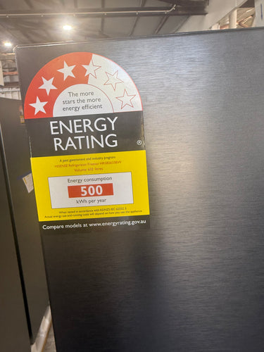 Factory second/Carton damaged Hisense 632 L Side-by-Side Refrigerator – Black Steel (HRSBS632BW)